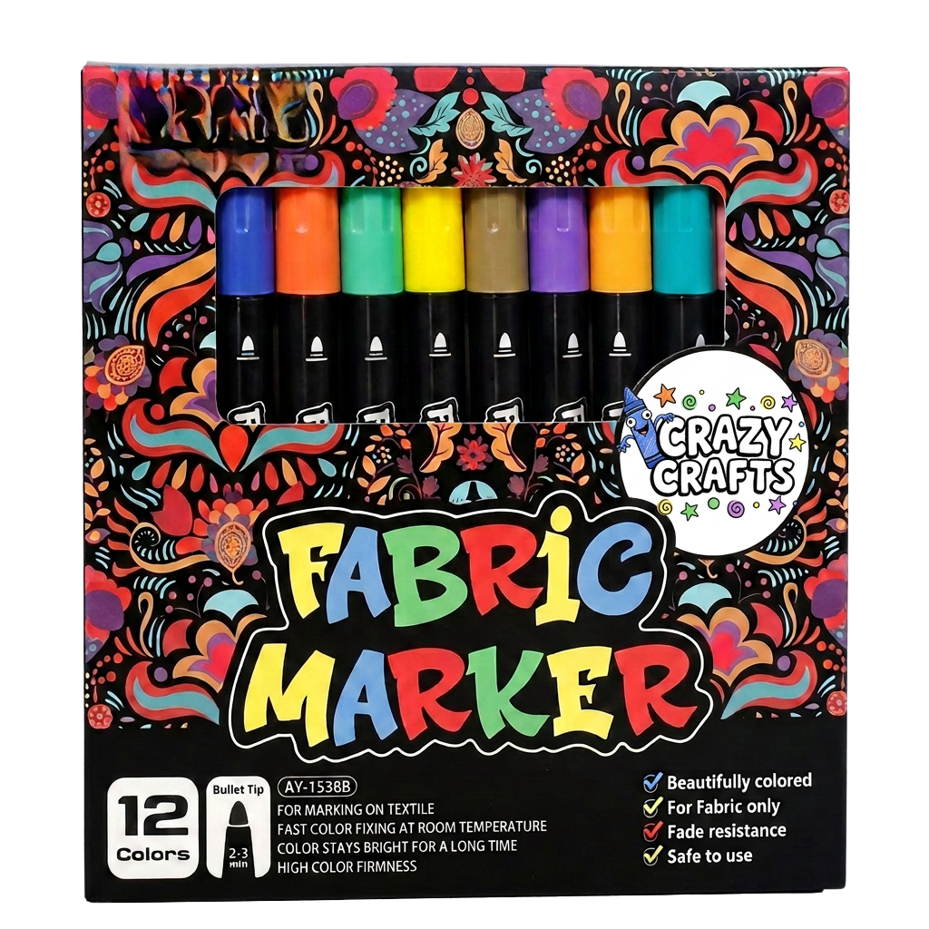 Fabric Marker (12 Colours)