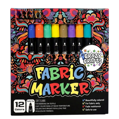 Fabric Marker (12 Colours)