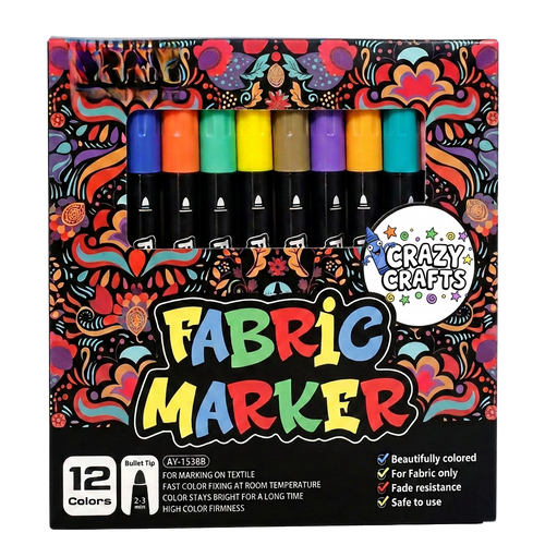 Fabric Marker (12 Colours)