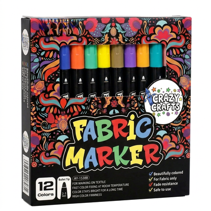 Fabric Marker (12 Colours)