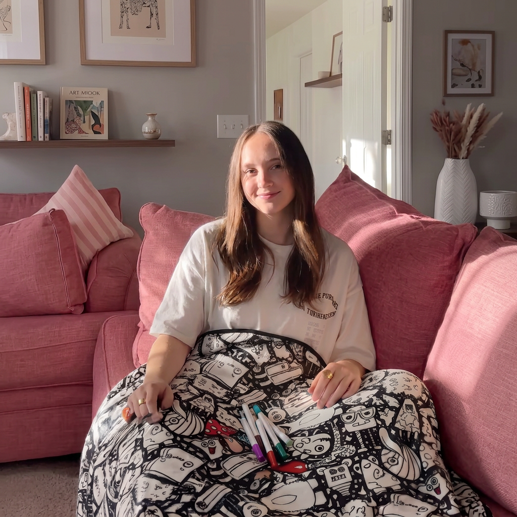 CuddleCraft™ DIY Colouring Blanket