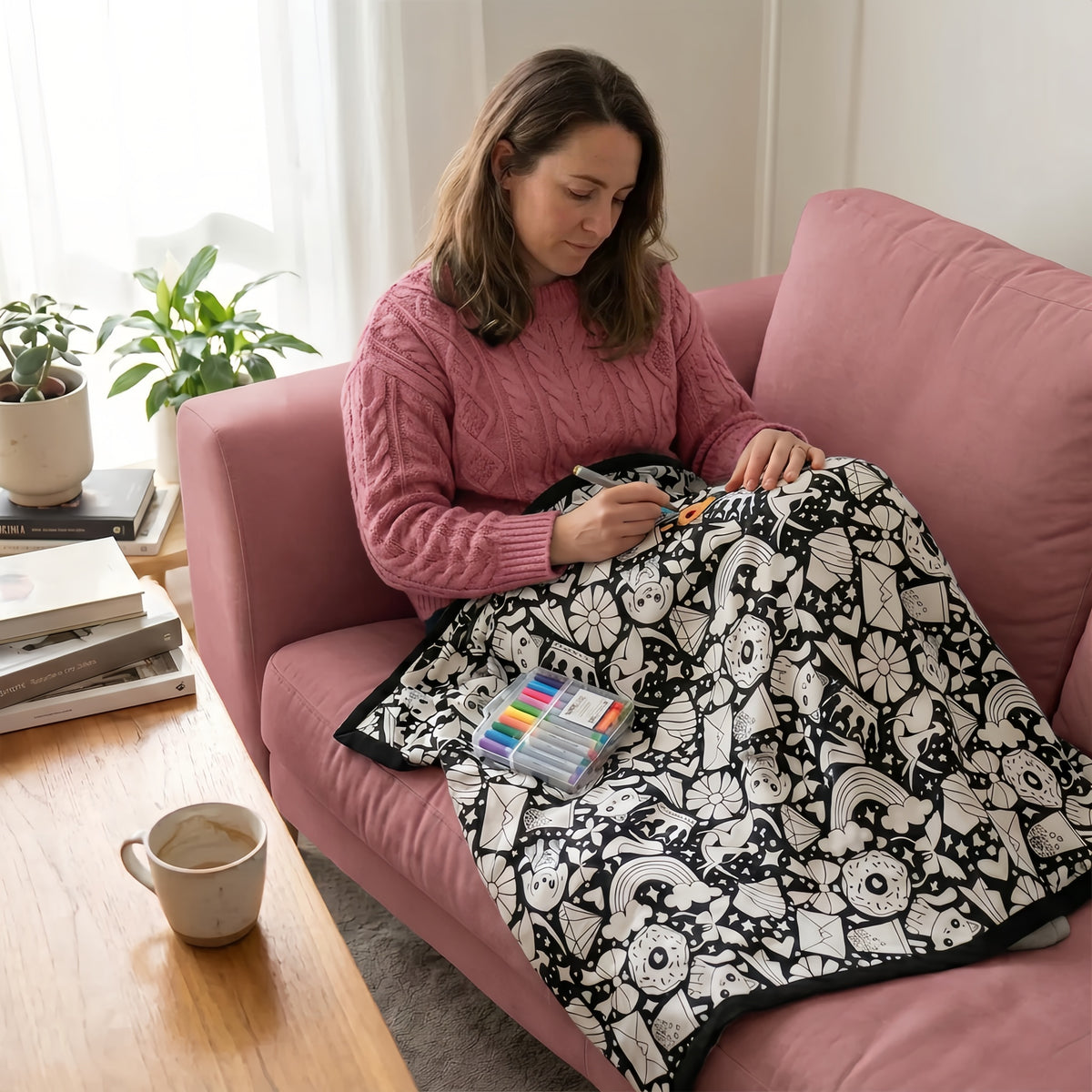 CuddleCraft™ DIY Colouring Blanket