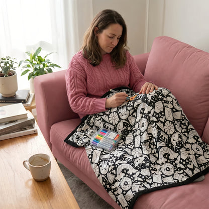 CuddleCraft™ DIY Colouring Blanket